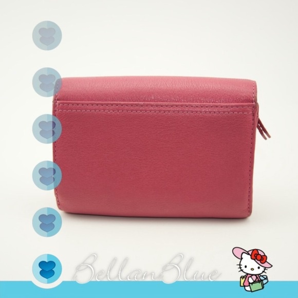 Coach Deep Pink Medium Size Leather Wallet - Picture 3 of 4